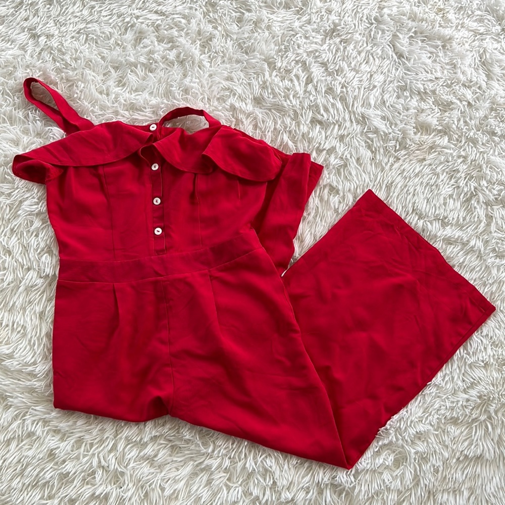 Red jumpsuit